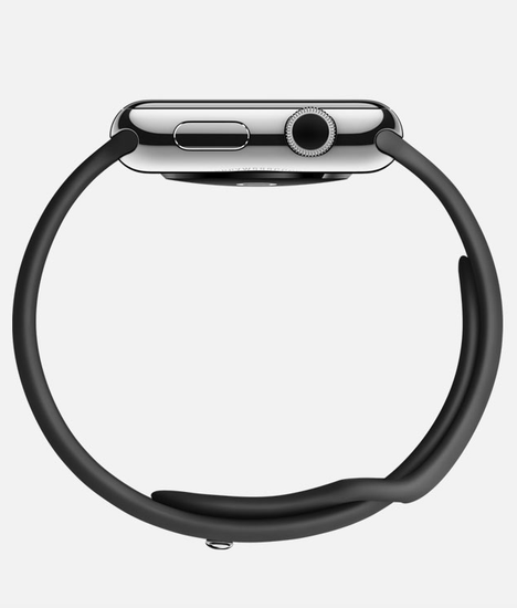 Часы смарт Apple Watch 42мм (черный полимерный)