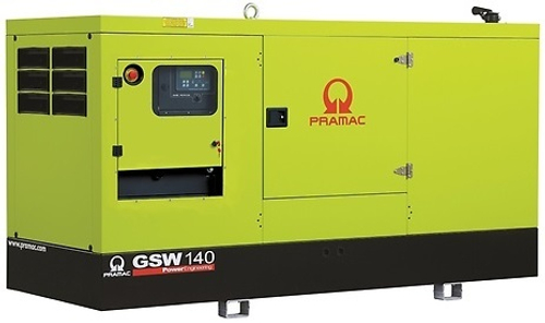 Дизельный генератор Pramac GSW 140 I в кожухе с АВР
