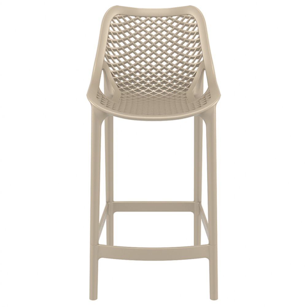 Стул пластиковый полубарный Siesta Contract Air Bar 65, бежевый