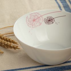 Салатник White Fox WF-STS18 Summertime опаловый с деколью 18 см 970 мл | White Fox