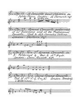 Concertos for the pianoforte, by J.L. Dussek | J.L. Dussek