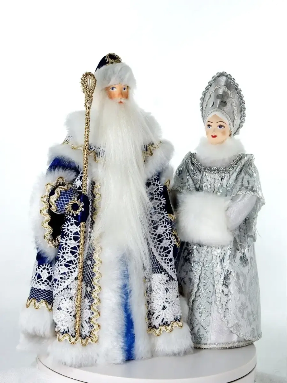 Кукла коллекционная Снегурочка в кокошнике и с муфтой