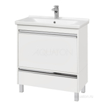 Тумба под раковину AQUATON Капри 80 белый глянец 1A230201KP010