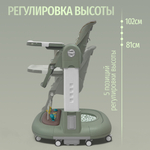Стульчик для кормления, ходунки, качели 5в1 Bubago William зеленый