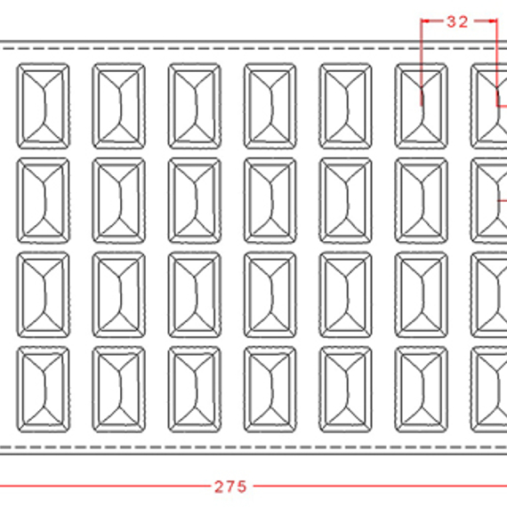 33-у | Форма для шоколадных конфет (275*175 мм)