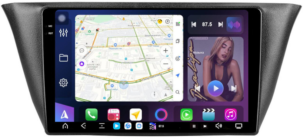 Магнитола для Iveco Daily 3 2014+ (рамка под кожу) - FarCar XXL9-9620K монитор 9.5" 2K QLED на Android 14, TS20, 8+256Гб, CarPlay, 4G SIM-слот