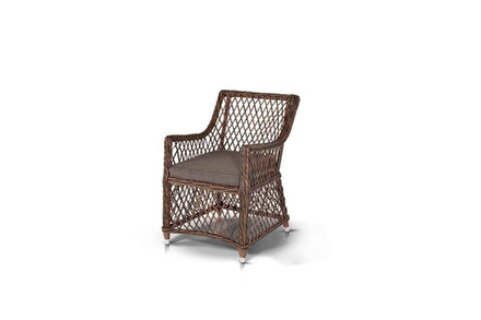 Латте, плетеное кресло из искусственного ротанга, цвет коричневый