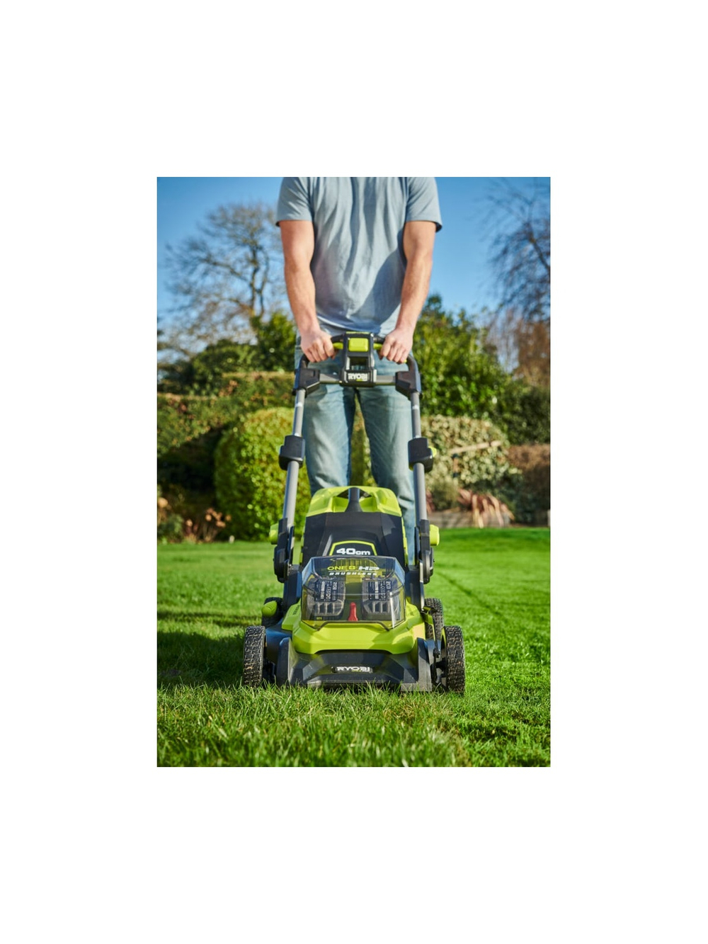 Бесщеточная газонокосилка Ryobi ONE+ RY18LMX40B-0 5133005479