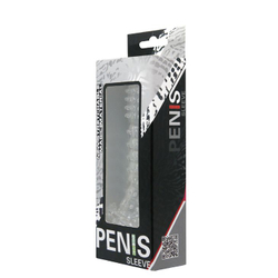 Прозрачная насадка на фаллос с закрытой головкой Penis Sleeve - 13,5 см.