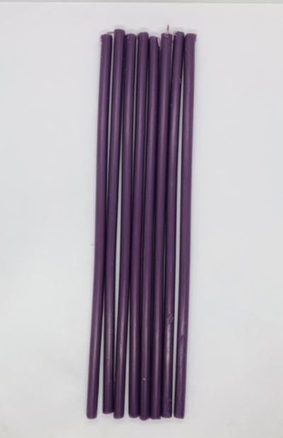 Свеча парафин-70% воск-30% «Фиолетовая»26см