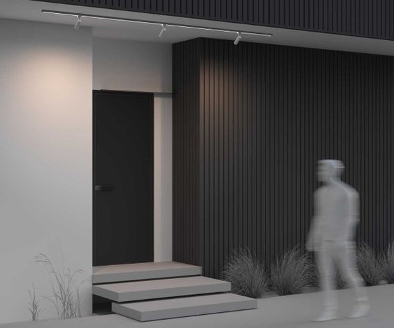 Уличный трековый светильник Maytoni Outdoor Elasity IP Focus Led O-TR01-1-S-8WW3K