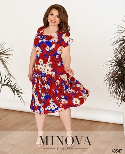 Платье 436-электрик Minova Фото 2