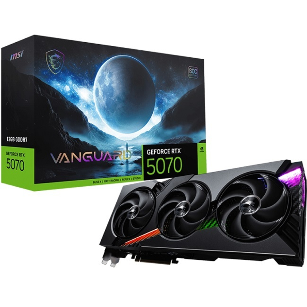 Видеокарта MSI GeForce RTX 5070 VANGUARD SOC 12GB (G5070-12VGS)