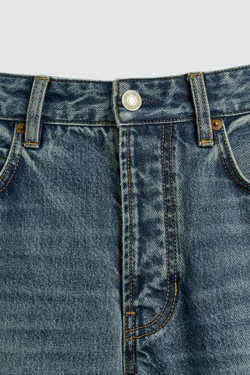 ZARA ДЖИНСЫ STRAIGHT FIT REGULAR, ВЫЦВЕТШИЙ СИНИЙ