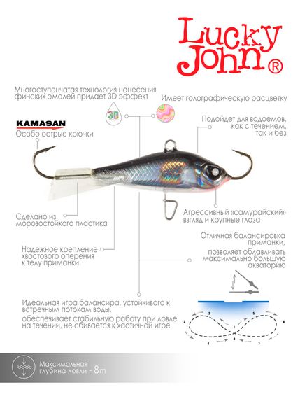 Балансир Lucky John BALTIC 4 40мм/13H