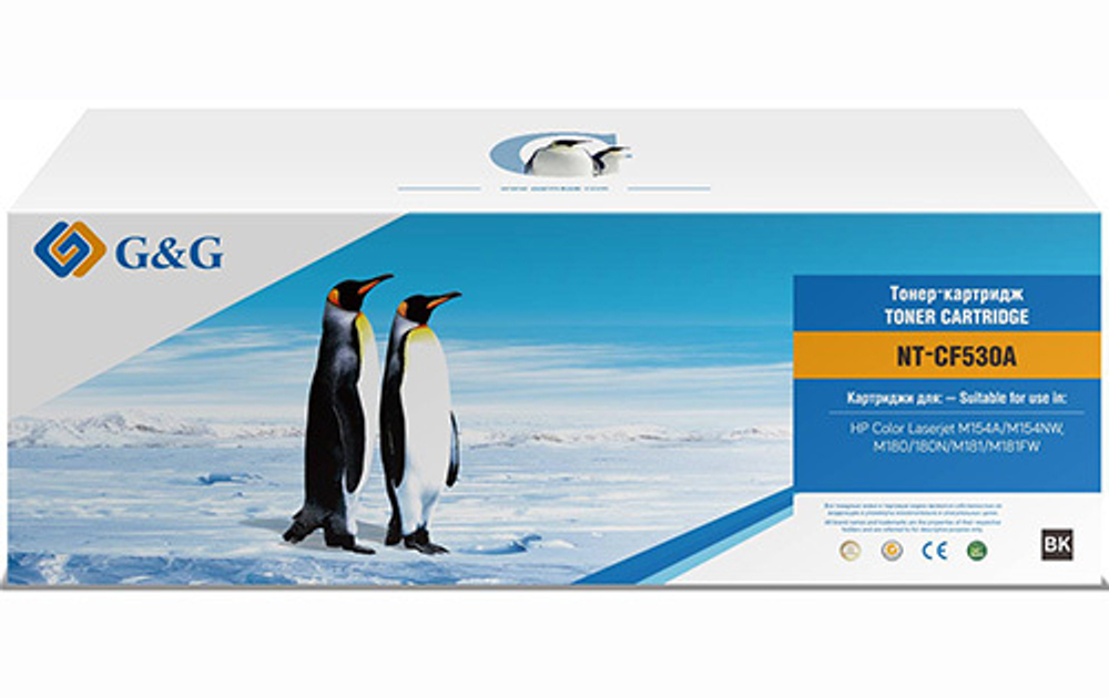 Картридж G&G аналог HP CF530A (205A) для M154/M180/M181 черный (1.1k)