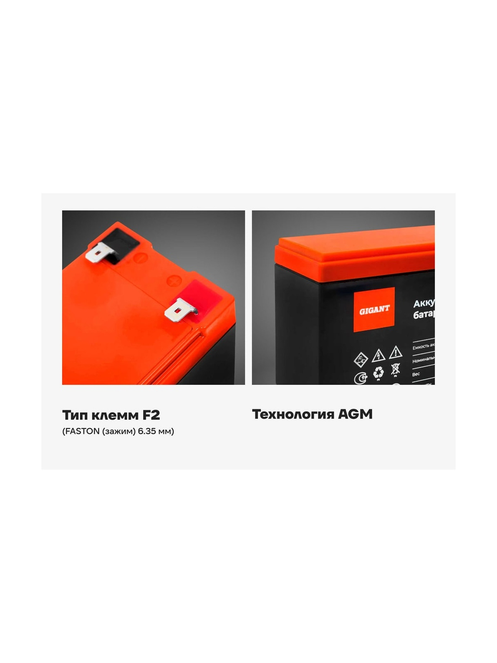 Аккумуляторная батарея Gigant GDTM-12075