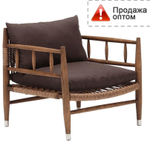 Кресло деревянное плетеное с подушками Tagliamento Zuma