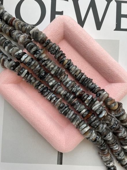 Нить бусин из лабрадорита 10-12мм, галтовка