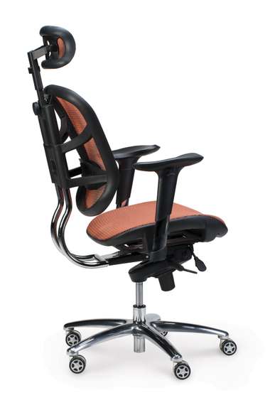 Кресло офисное Норден / Стартрек / оранжевая сетка