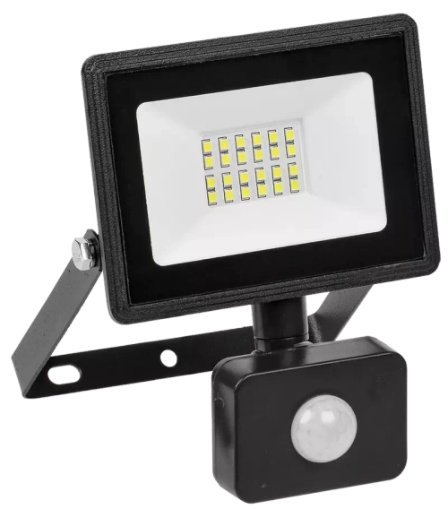 Прожектор СДО 06-30Д светодиодный черный с ДД IP54 6500K IEK LPDO602-30-65-K02