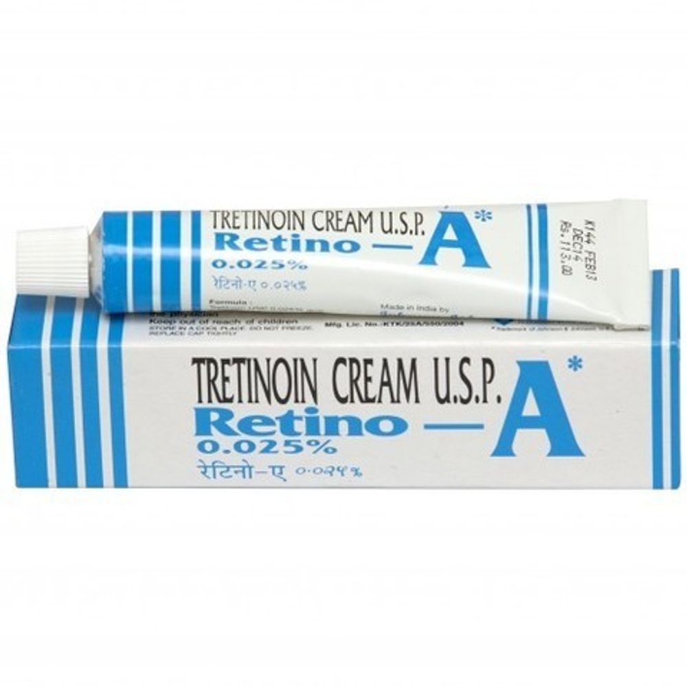 Крем Encube Ethicals Pvt. Ltd. для лица Tretinoin Cream U.S.P. 0,025% Retino A, Третиноин крем, 20 гр
