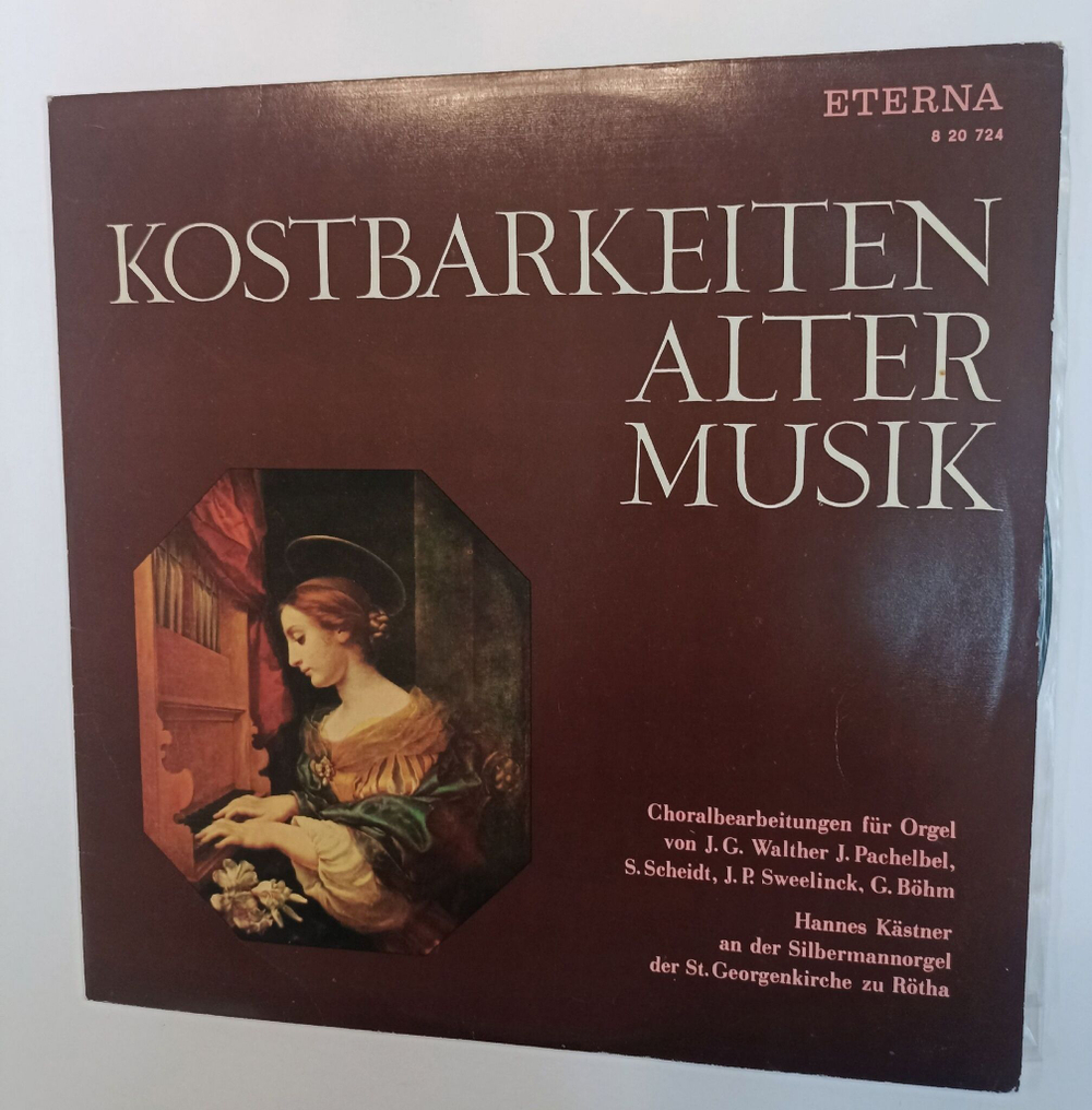 Винтажная виниловая пластинка LP J. G. Walther, J. Pachelbel, S. Scheidt, J. P. Sweelinck, G. Bohm Hannes Kastner Choralbearbeitungen Fur Orgel Von J.G. Walther J. Pachelbel, S. Scheidt, J.P. Sweelinck, G. Bohm (GDR 1967)