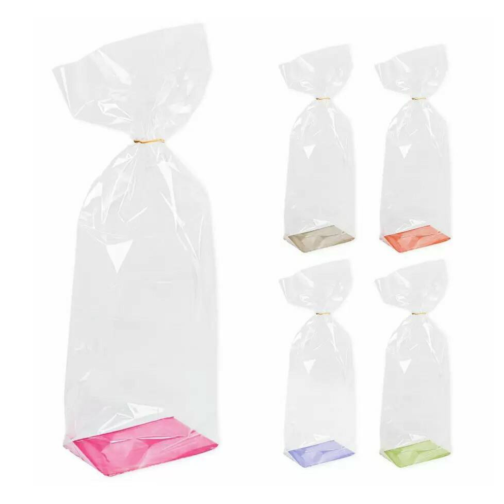 Пакет с дном №1  7*11*36,5см ассорти 12шт/уп