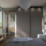 Шкаф-купе - IKEA PAX/HASVIK/ПАКС/ХАСВИК ИКЕА, 200x66x236 см, темно-серый