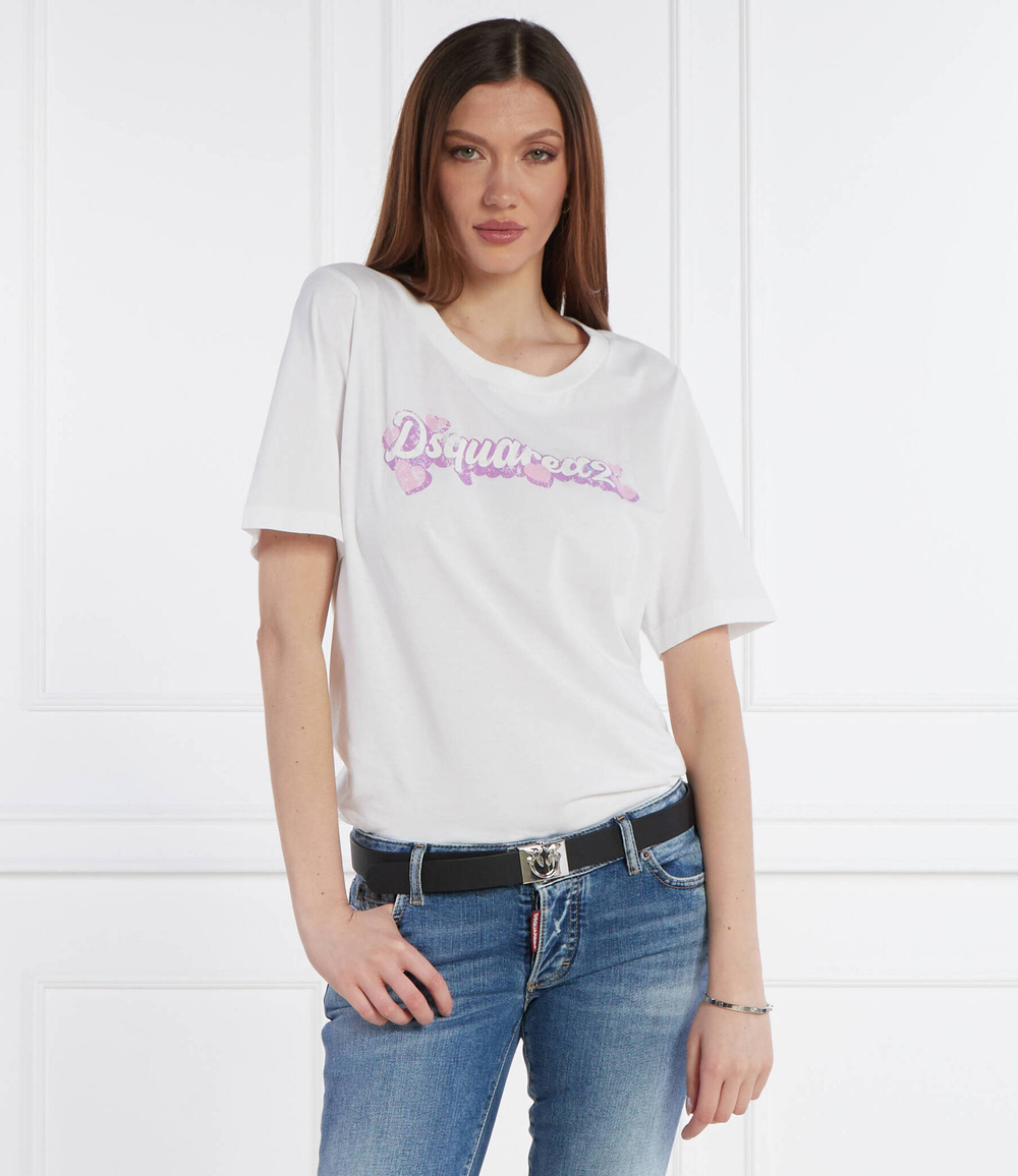 Футболка Easy Fit Dsquared2 - белый(S72GD0519 S24668)