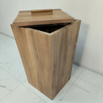 Корзина для белья из массива тика 50070 Адика (35*35*60)