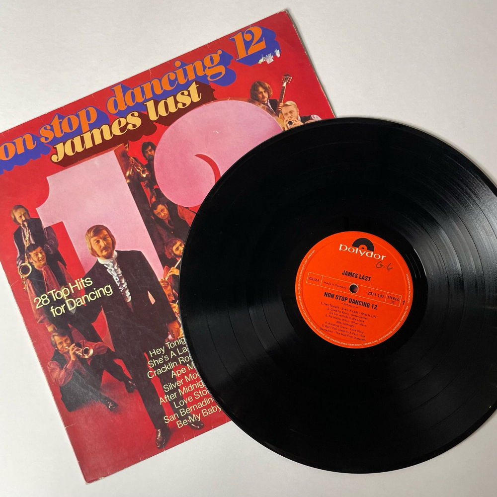 Винтажная виниловая пластинка LP James Last Джеймс Ласт Non Stop Dancing 12 (Germany 1971)