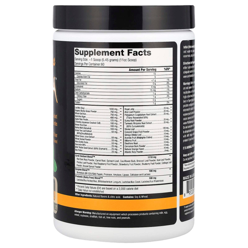 Controlled Labs, Orange OxiMega, комплекс с антиоксидантами из зелени, мята, 327 г (11,53 унции)