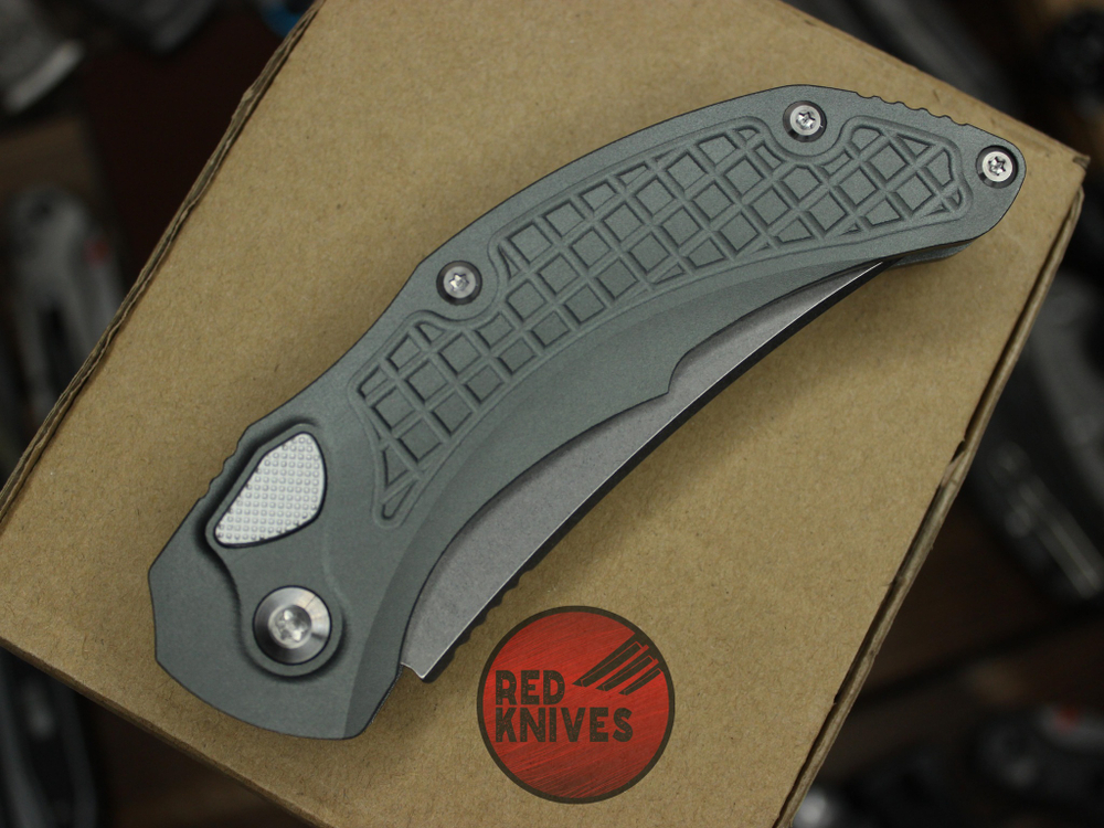 Нож Microtech Brachial GRAY - серая рукоять, серый клинок