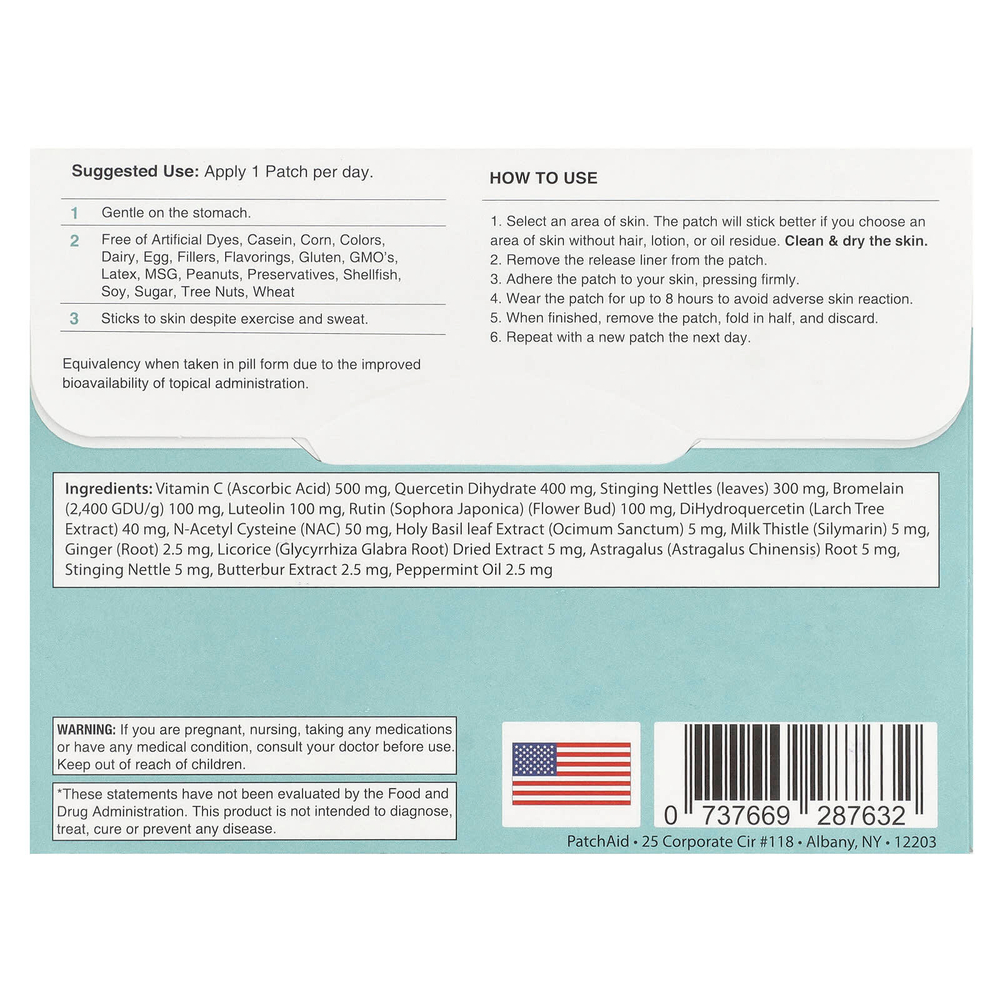 PatchAid, Allergy Plus, 30 штук