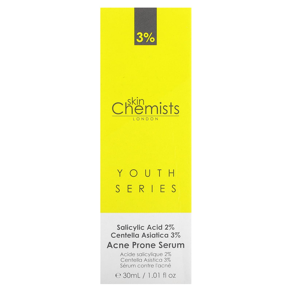 skinChemists, Youth Series, сыворотка против акне, 30 мл (1,01 жидк. унц.)
