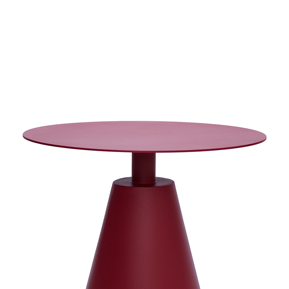 Столик кофейный marius, D50 см, красный