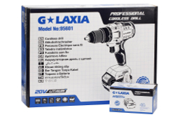 Дрель-шуруповерт GALAXIA 4 Ah Li-Ion, 100 H*m, 20V, серия Professional, 2аккумулятора, зарядное устр
