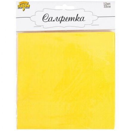 Салфетки Желтая 33*33см 12шт.