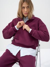 Олимпийка с велюровым эффектом "Бордо" женская