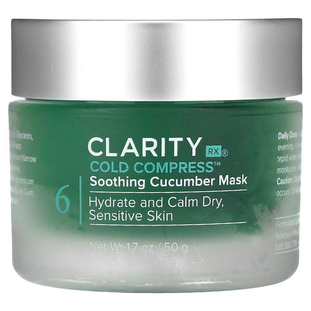 ClarityRx, успокаивающая огуречная маска от простуды, 50 г (1,7 унции)