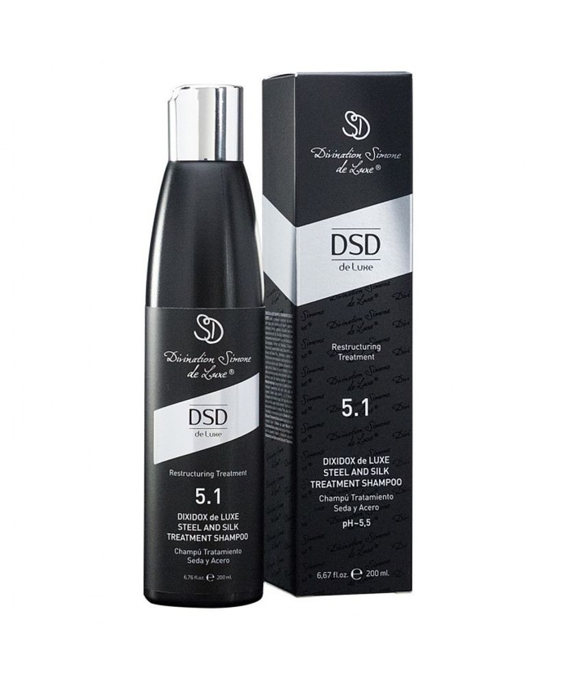 Шампунь восстанавливающий Сталь и Шелк DSD De Luxe 5.1 Steel and silk shampoo 200мл