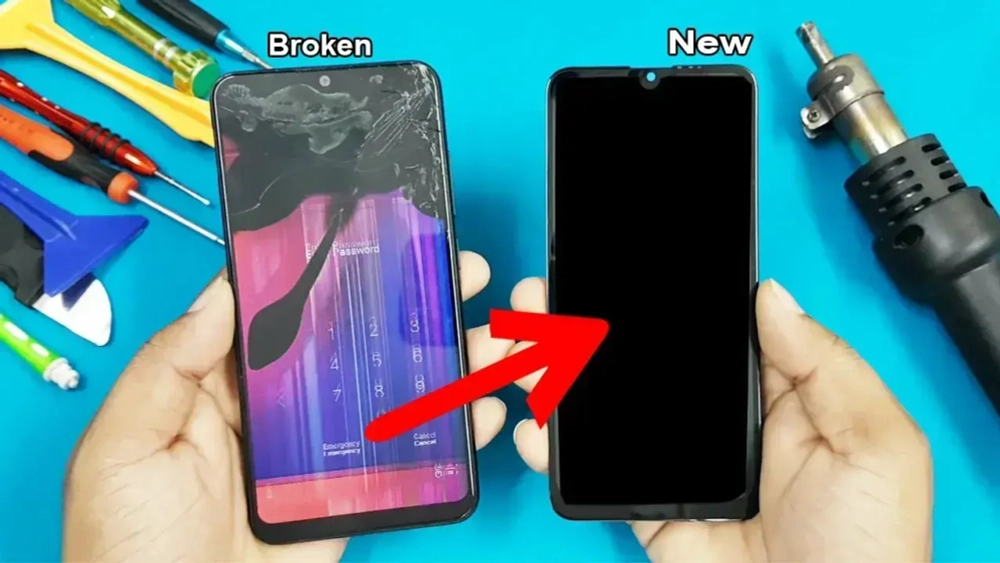 Замена дисплея на Vivo V30e 5G без рамки - Оригинал