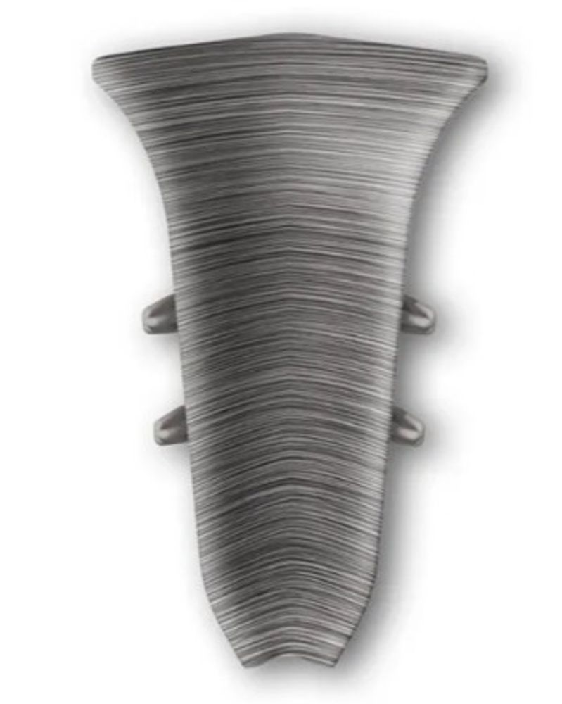 Угол внутренний для плинтуса 85мм "Идеал Классик", 187 Алюминий темный