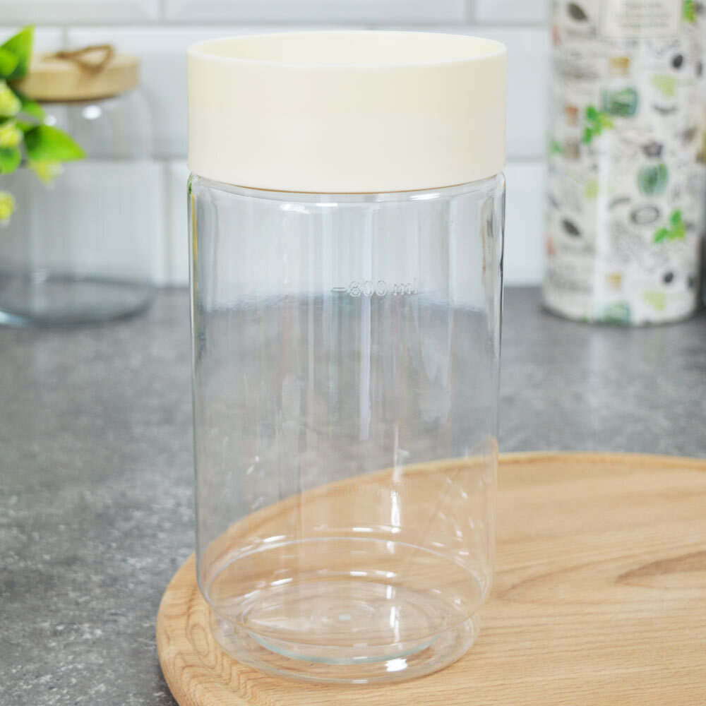 Емкость для сыпучих продуктов 1л "Asti" (светло-бежевый)