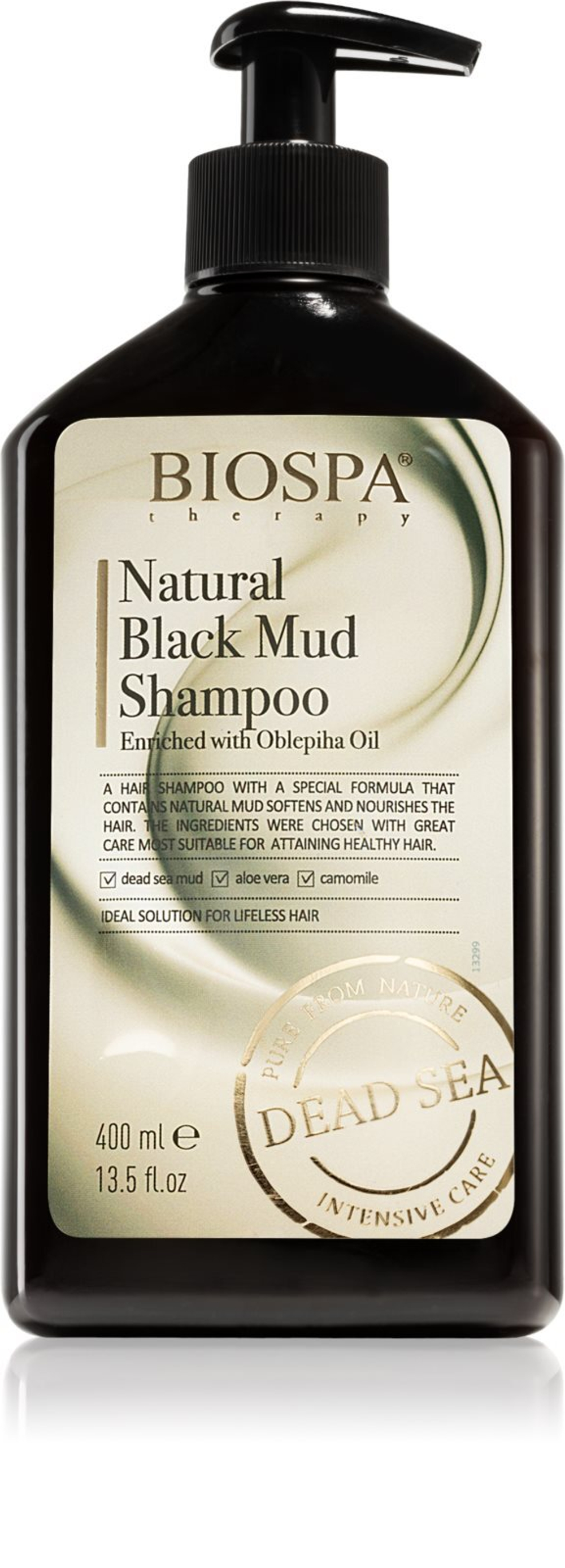 Sea of Spa Bio Spa Natural Black Mud - питательный шампунь для уставших волос /   400  ml  / GTIN 7290016846928