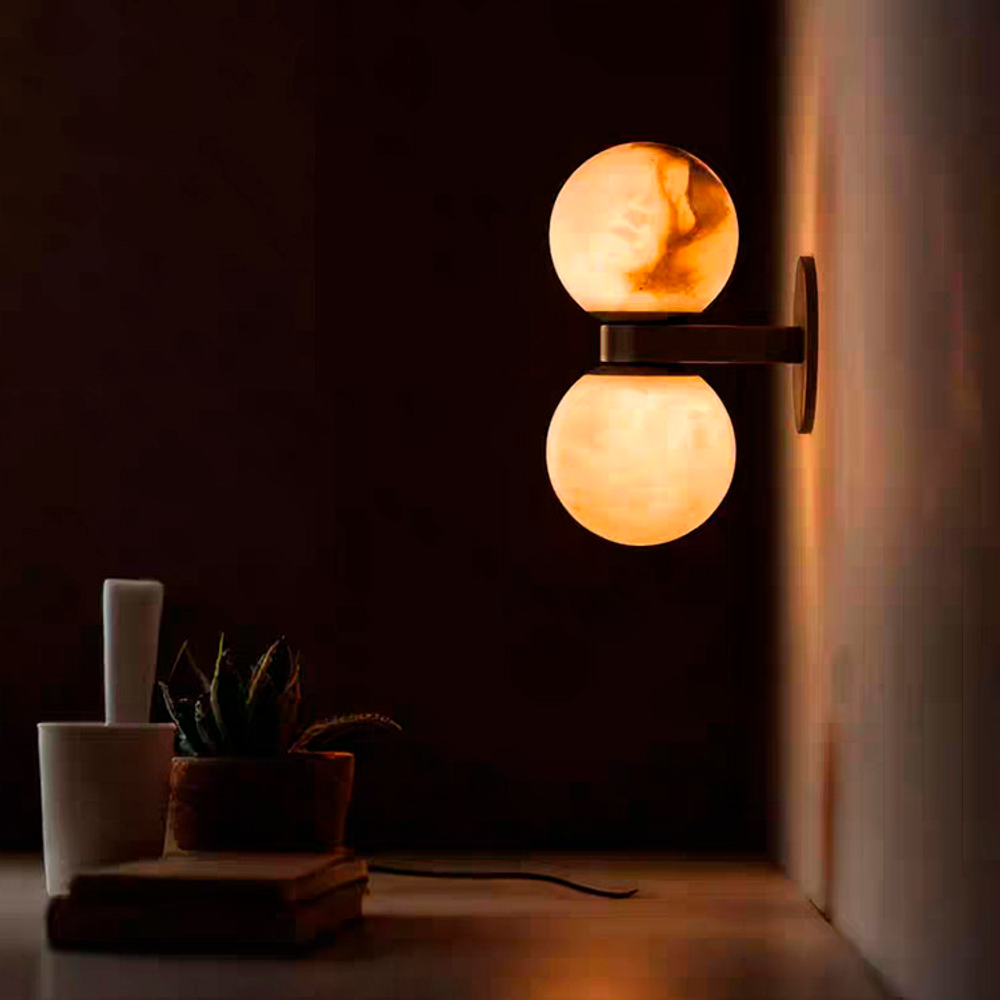 Настенный дизайнерский светильник Dual Globe by Allied Maker