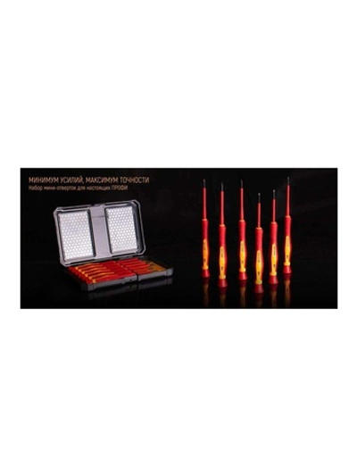 Набор диэлектрических отверток "Профи" НИО-06 мини КВТ 79771