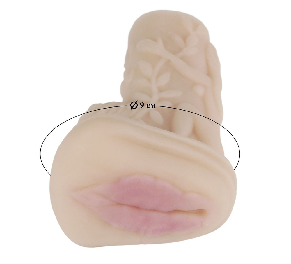 Реалистичный мастурбатор-вагина с вибрацией (Цвет: телесный)