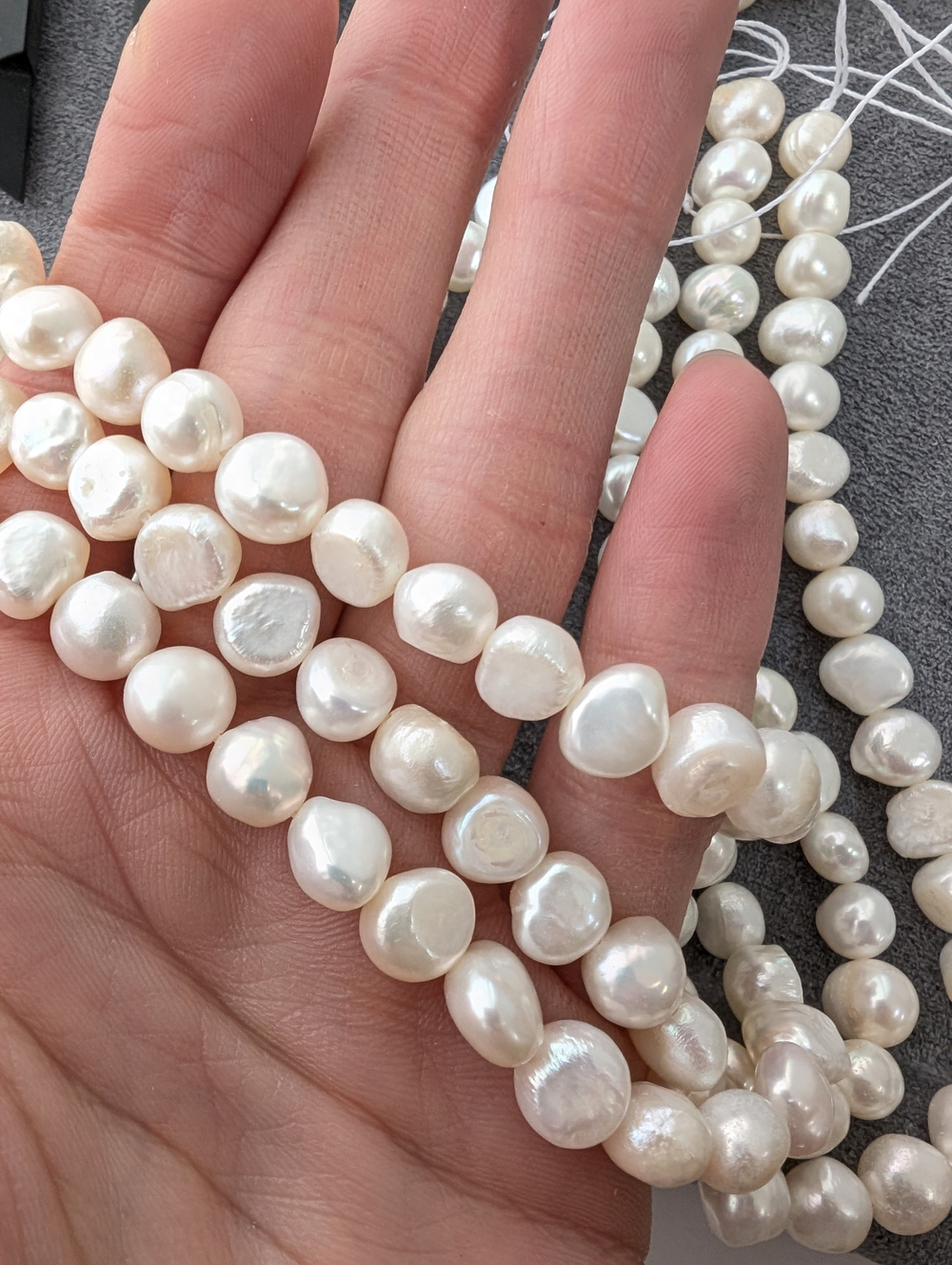 Жемчуг натуральный фриформ 7-8мм